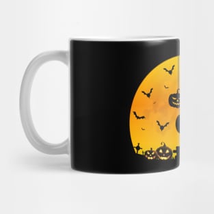 Spooky Moon Halloween Witch Monster Ghost Pumpkin Mug